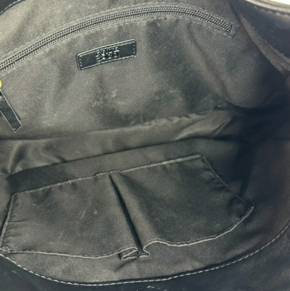 Frye and Co. Black Vegan Leather Shoulder Bag 13X10 - Picture 8 of 11